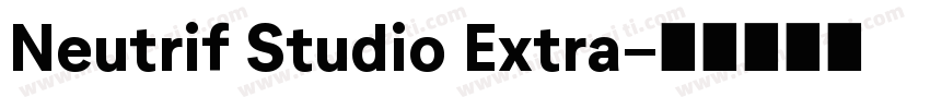 Neutrif Studio Extra字体转换